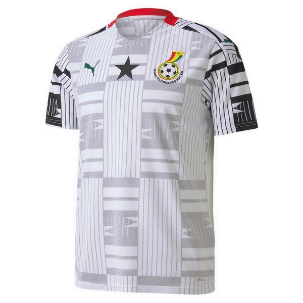 Tailandia Camiseta Ghana 1ª Kit 2020 Blanco